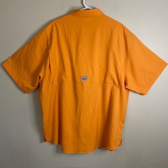 Columbia Sportswear PFG Orange Size XXL Omni-Shield short sleeve Fishing Hiking - Picture 2 of 10